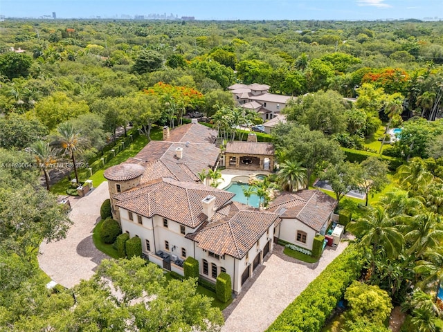 10101 SW 60th Ct, Pinecrest, FL 33156 - view from above of property featuring a forest