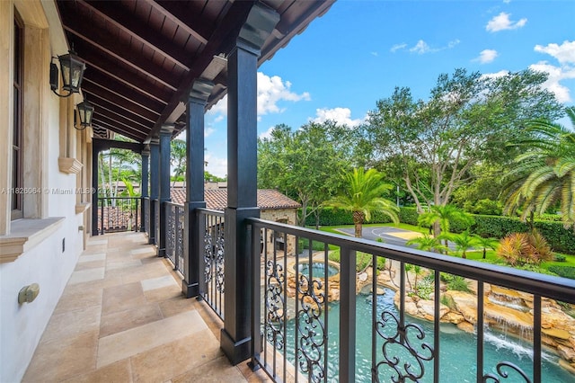 10101 SW 60th Ct, Pinecrest, FL 33156 - balcony with view of pool