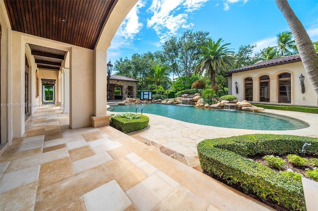 10101 SW 60th Ct, Pinecrest, FL 33156 - outdoor pool featuring a patio