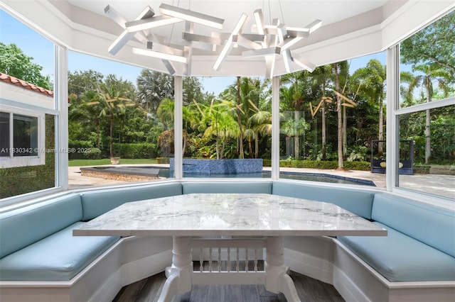 11401 SW 69th Ave, Pinecrest, FL 33156 - sunroom / solarium with view of scattered trees