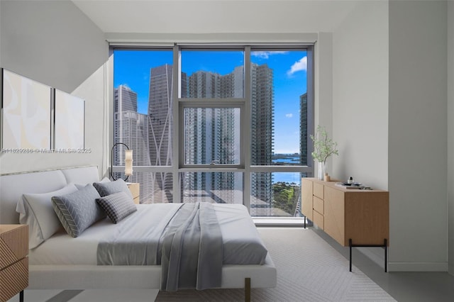 851 NE 1st Ave Unit 3201, Miami, FL 33132 - bedroom with a wall of windows