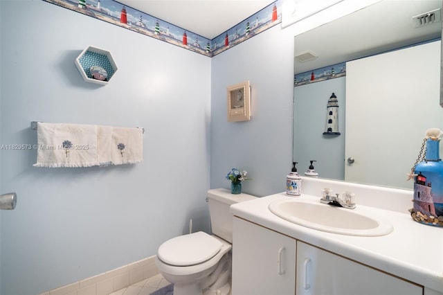 701 SW 141st Ave Unit 406R, Pembroke Pines, FL 33027 - half bathroom with vanity and tile patterned flooring