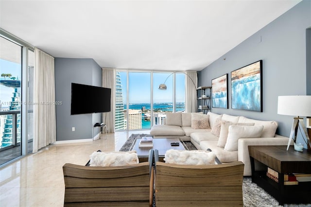 465 Brickell Ave Unit 5302, Miami, FL 33131 - living area with expansive windows and healthy amount of natural light