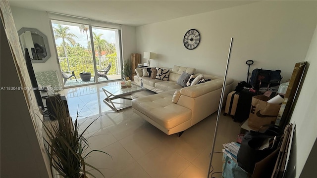 16546 NE 26th Ave Unit 4I, North Miami Beach, FL 33160 - living area with tile patterned floors
