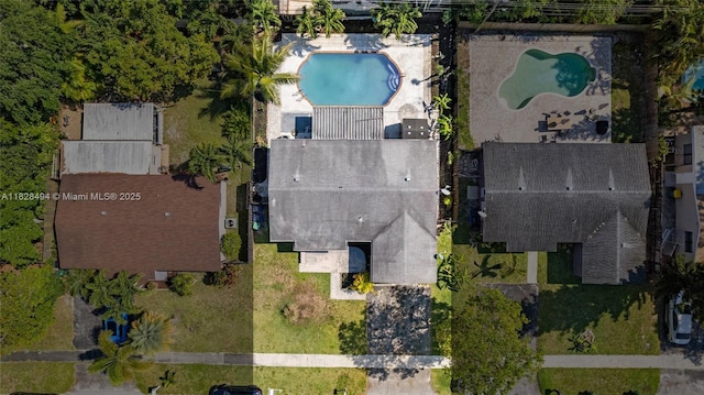 4960 SW 5th St, Margate, FL 33068 - bird's eye view of a pool area