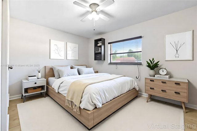 4960 SW 5th St, Margate, FL 33068 - bedroom featuring baseboards and ceiling fan