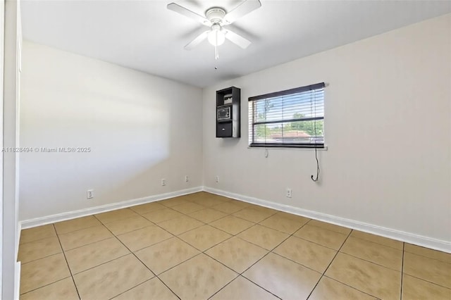 4960 SW 5th St, Margate, FL 33068 - spare room with light tile patterned floors and ceiling fan