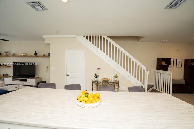 25433 SW 108th Ct, Homestead, FL 33032 - dining room with stairway and recessed lighting