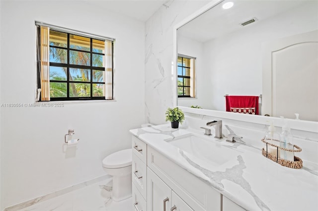 450 NW 195th Ave, Pembroke Pines, FL 33029 - bathroom with vanity and marble finish floors