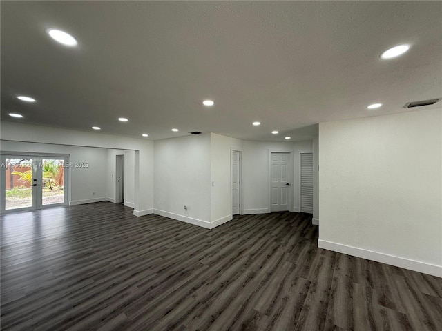 6201 SW 20th Ct, Miramar, FL 33023 - spare room featuring recessed lighting and dark wood-style flooring