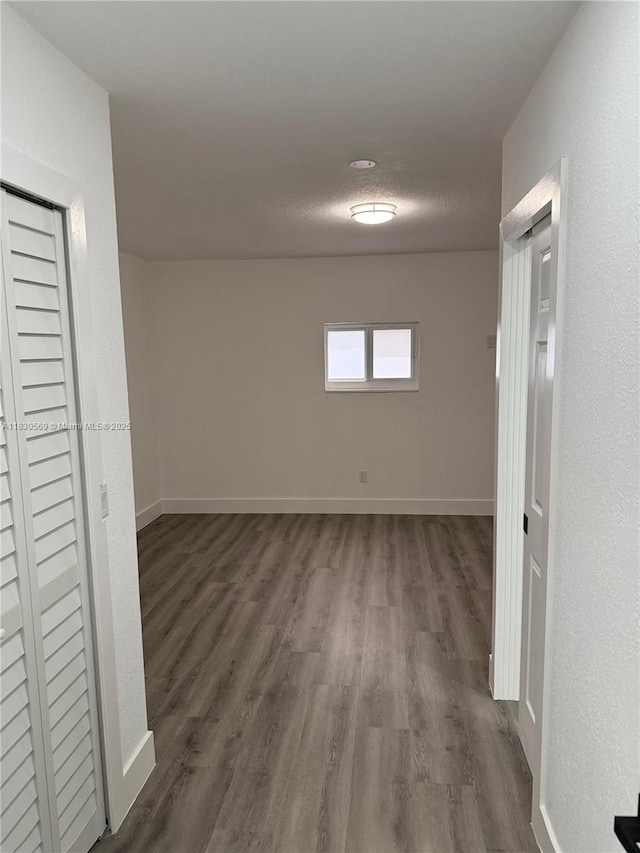 6201 SW 20th Ct, Miramar, FL 33023 - corridor with dark wood-style flooring and baseboards