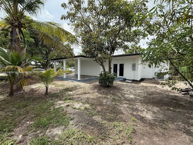 6201 SW 20th Ct, Miramar, FL 33023 - rear view of property with french doors and a patio