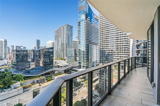 55 SW 9th St Unit 1801, Miami, FL 33130 - balcony with a view of skyline