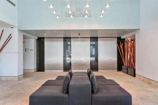 110 Washington Ave Unit 1608, Miami Beach, FL 33139 - community lobby featuring a high ceiling and a security system