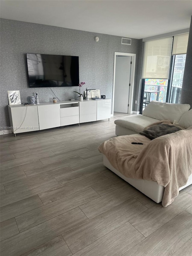 45 SW 9th St Unit 1906, Miami, FL 33130 - living area with wood finished floors