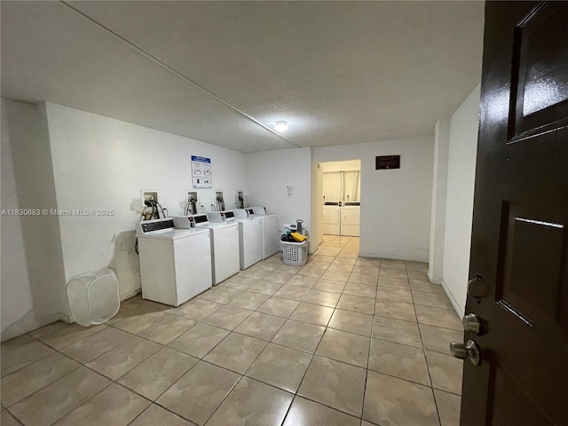 6940 Miami Gardens Dr Unit 1-329, Hialeah, FL 33015 - communal laundry room featuring washing machine and dryer and light tile patterned flooring