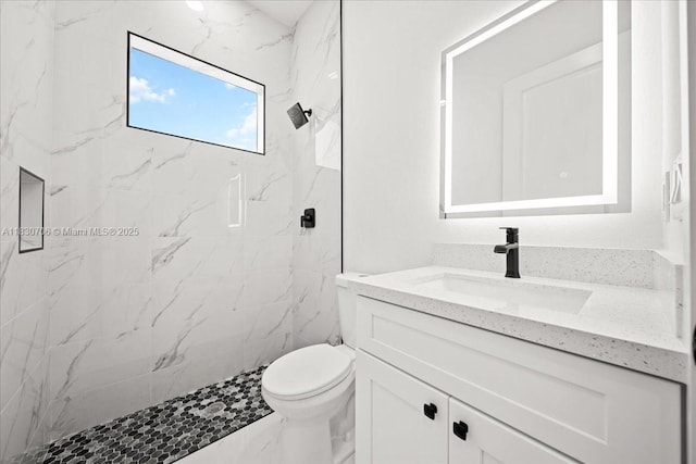 1212 Edelweiss St E, Lehigh Acres, FL 33974 - bathroom with vanity and a marble finish shower