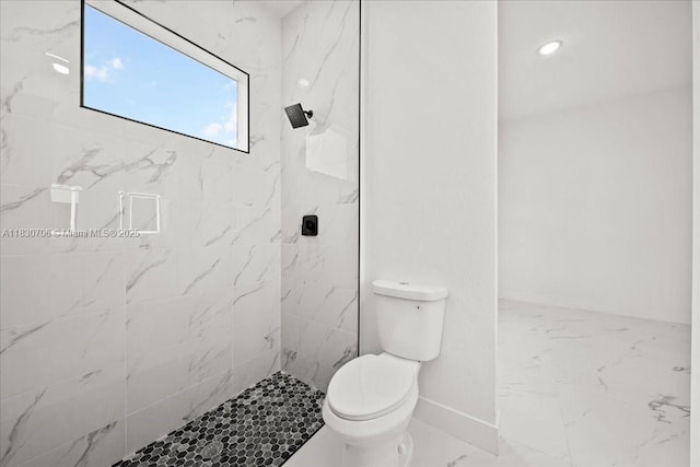1212 Edelweiss St E, Lehigh Acres, FL 33974 - full bathroom with tiled shower and marble look tiles