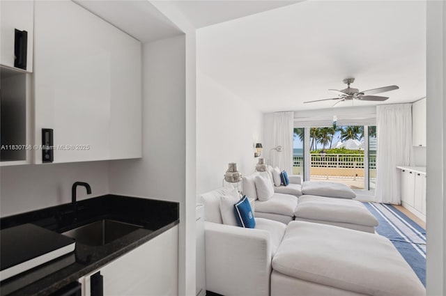 791 Crandon Blvd Unit C.854, Key Biscayne, FL 33149 - living area featuring ceiling fan