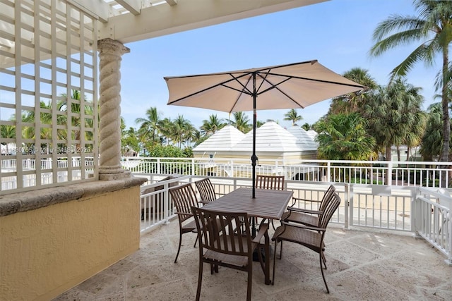 791 Crandon Blvd Unit C.851, Key Biscayne, FL 33149 - view of patio featuring outdoor dining space