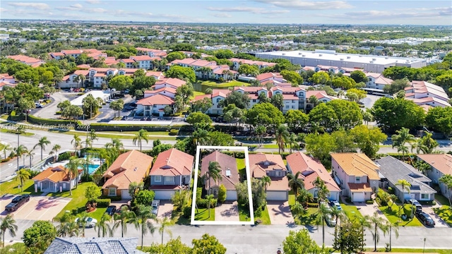 324 NW 107th Ave, Pembroke Pines, FL 33026 - aerial perspective of suburban area with property parcel outlined