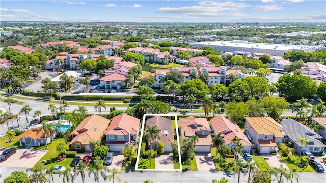 324 NW 107th Ave, Pembroke Pines, FL 33026 - aerial view of residential area with property boundaries highlighted