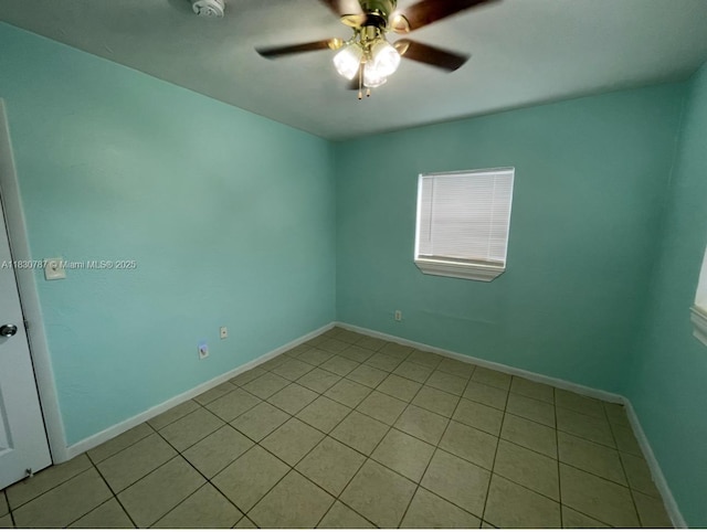 6433 SW 22nd St, Miramar, FL 33023 - unfurnished room with light tile patterned floors and ceiling fan
