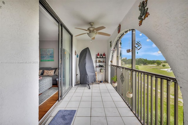 3650 Environ Blvd Unit 502, Lauderhill, FL 33319 - balcony with ceiling fan