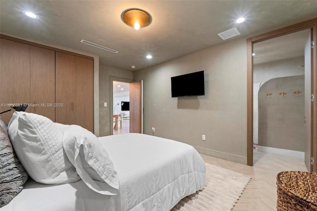 15202 SW 80th Ave, Palmetto Bay, FL 33157 - bedroom with recessed lighting and a closet