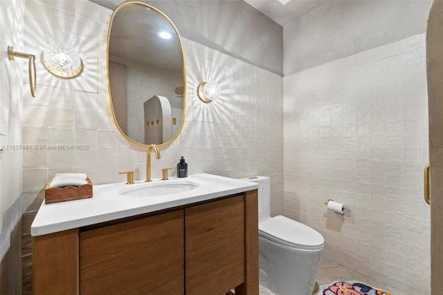 15202 SW 80th Ave, Palmetto Bay, FL 33157 - bathroom featuring tile walls and vanity