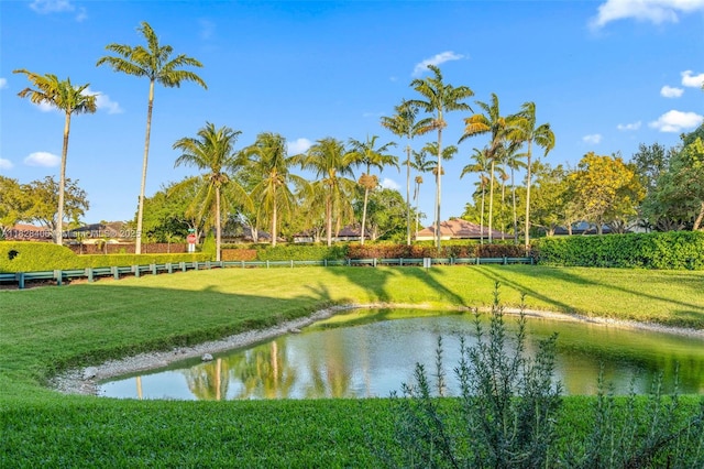 945 NE 34th Ave Unit 103, Homestead, FL 33033 - surrounding community featuring a water view and a yard