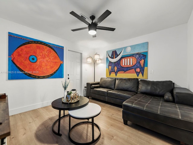 14913 SW 143rd Ct, Miami, FL 33186 - living area with a ceiling fan and wood finished floors
