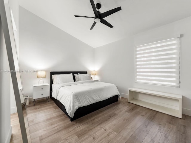 14913 SW 143rd Ct, Miami, FL 33186 - bedroom with wood finished floors, lofted ceiling, and ceiling fan