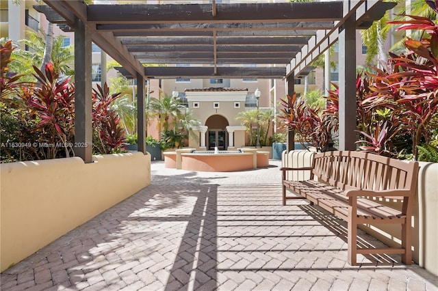 520 SE 5th Ave Unit 1707, Fort Lauderdale, FL 33301 - view of patio featuring a pergola
