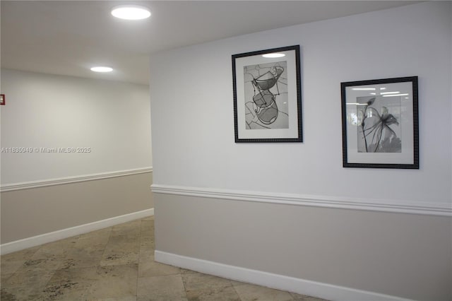 520 SE 5th Ave Unit 1707, Fort Lauderdale, FL 33301 - corridor featuring baseboards and recessed lighting