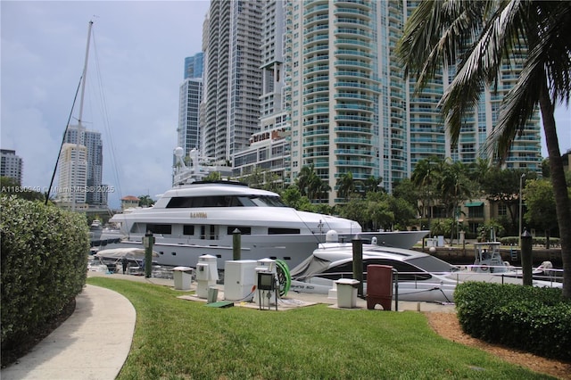 520 SE 5th Ave Unit 1707, Fort Lauderdale, FL 33301 - surrounding community featuring a yard and a view of city