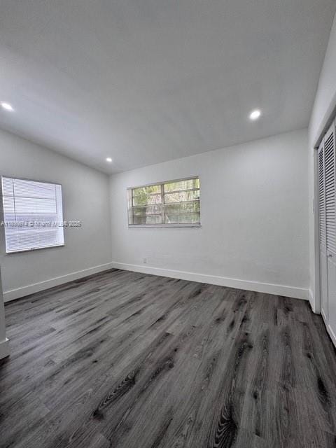 1108 SW 22nd Ave, Fort Lauderdale, FL 33312 - spare room with dark wood-style floors and recessed lighting