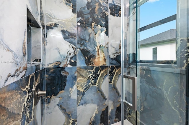 3324 NE 27, Naples, FL 34120 - bathroom view of a marble finish shower