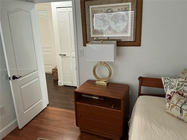 651 SW 176th Ave, Pembroke Pines, FL 33029 - bedroom featuring dark wood-type flooring and a closet