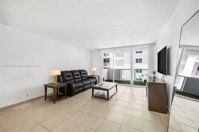 1200 W Ave Unit 1419, Miami Beach, FL 33139 - living room featuring light tile patterned flooring