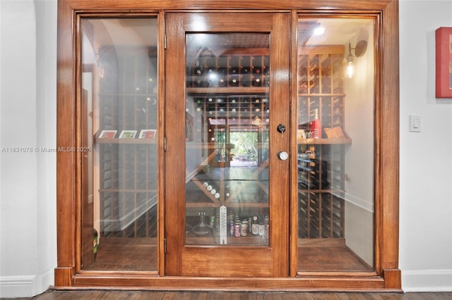1320 Obispo Ave, Coral Gables, FL 33134 - wine cellar with baseboards