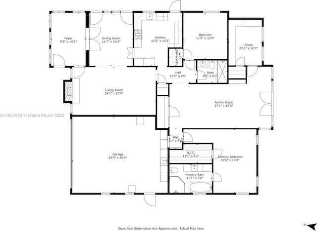 1320 Obispo Ave, Coral Gables, FL 33134 - view of floor plan / room layout