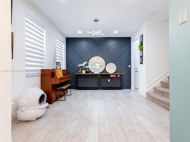 4923 NW 48th Ter, Tamarac, FL 33319 - building lobby with stairs and recessed lighting
