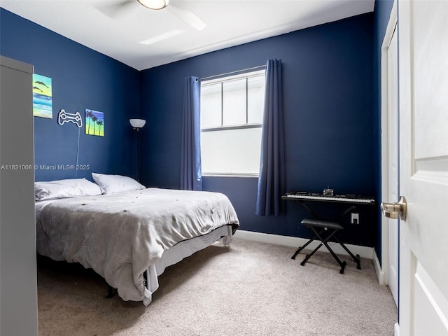 4923 NW 48th Ter, Tamarac, FL 33319 - bedroom with carpet flooring and a ceiling fan
