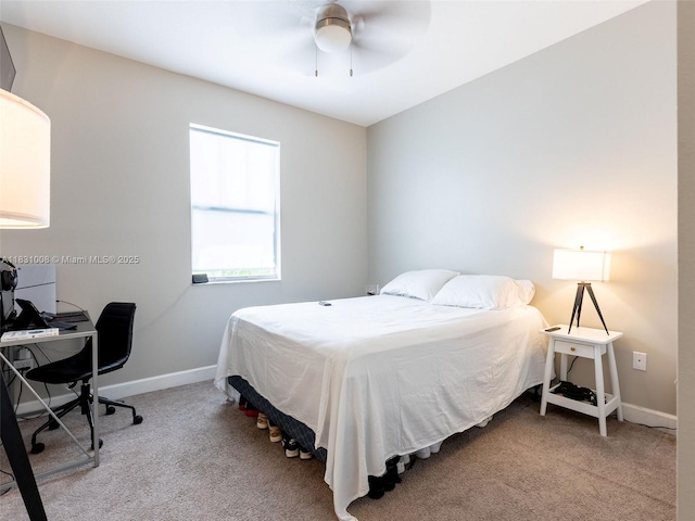 4923 NW 48th Ter, Tamarac, FL 33319 - bedroom featuring carpet floors, a desk, and a ceiling fan
