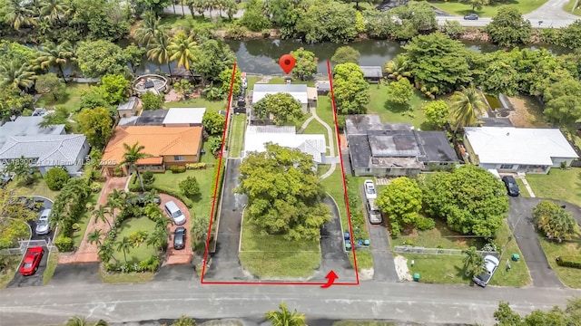 201 S Biscayne River Dr, Miami, FL 33169 - aerial view of property's location with property parcel outlined