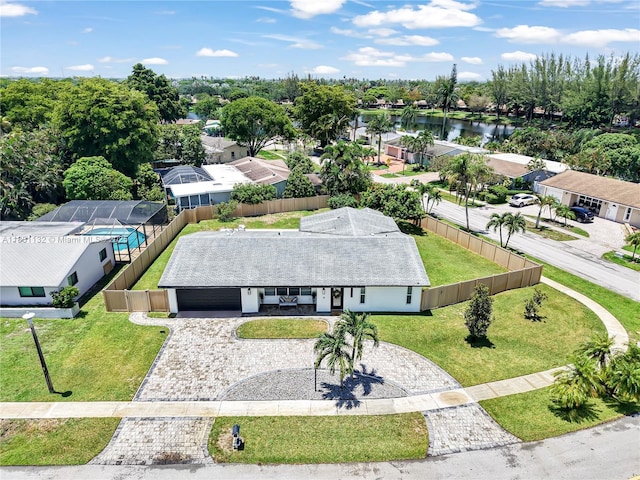 10401 NW 21st St, Pembroke Pines, FL 33026 - view of subject property with a nearby body of water and a tree filled landscape