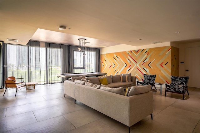 121 NE 34th St Unit 3110, Miami, FL 33137 - view of tiled living room