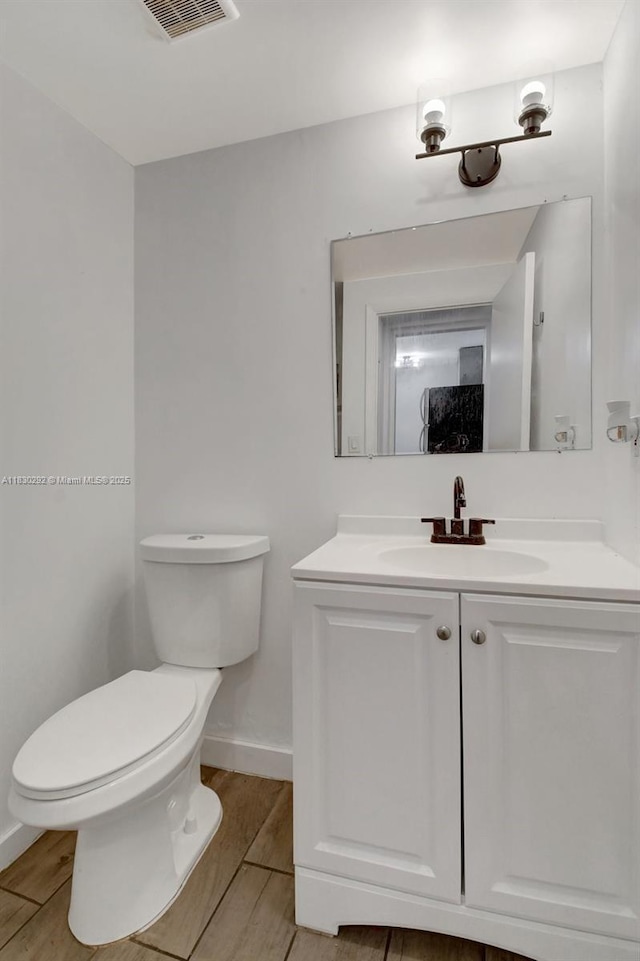 4917 SW 43rd Ter, Dania Beach, FL 33314 - half bath featuring vanity and wood finished floors