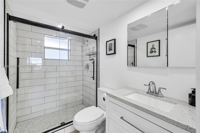 4141 Nautilus Dr Unit 7J, Miami Beach, FL 33140 - bathroom featuring vanity and a shower stall